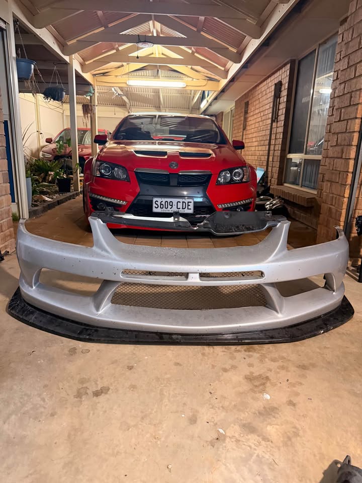 Evo 8 Carbonetics Varis-Style Front Bumper + Carbon Lip
