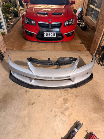 Evo 8 Carbonetics Varis-Style Front Bumper + Carbon Lip image 2