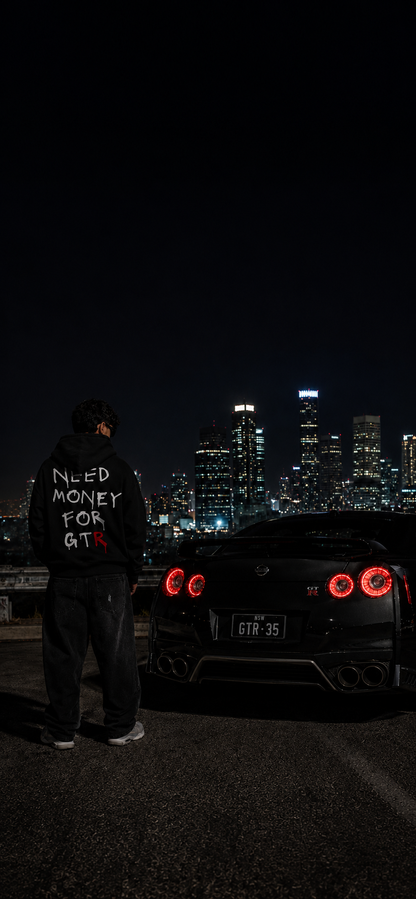 JTR Garage – Need Money For GT-R Hoodie